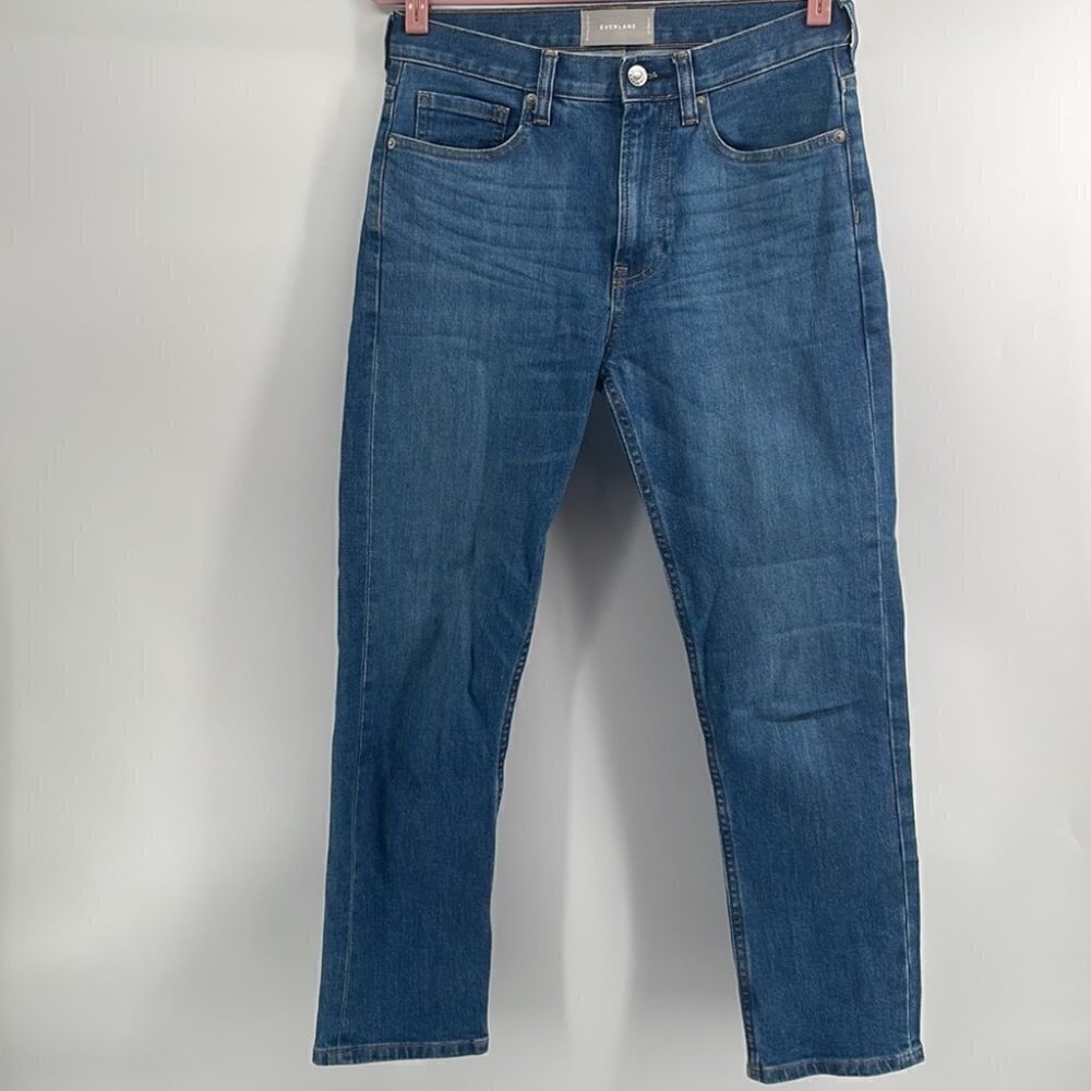 EVERLANE medium wash slim fit jeans 98% cotton sz 26 regular